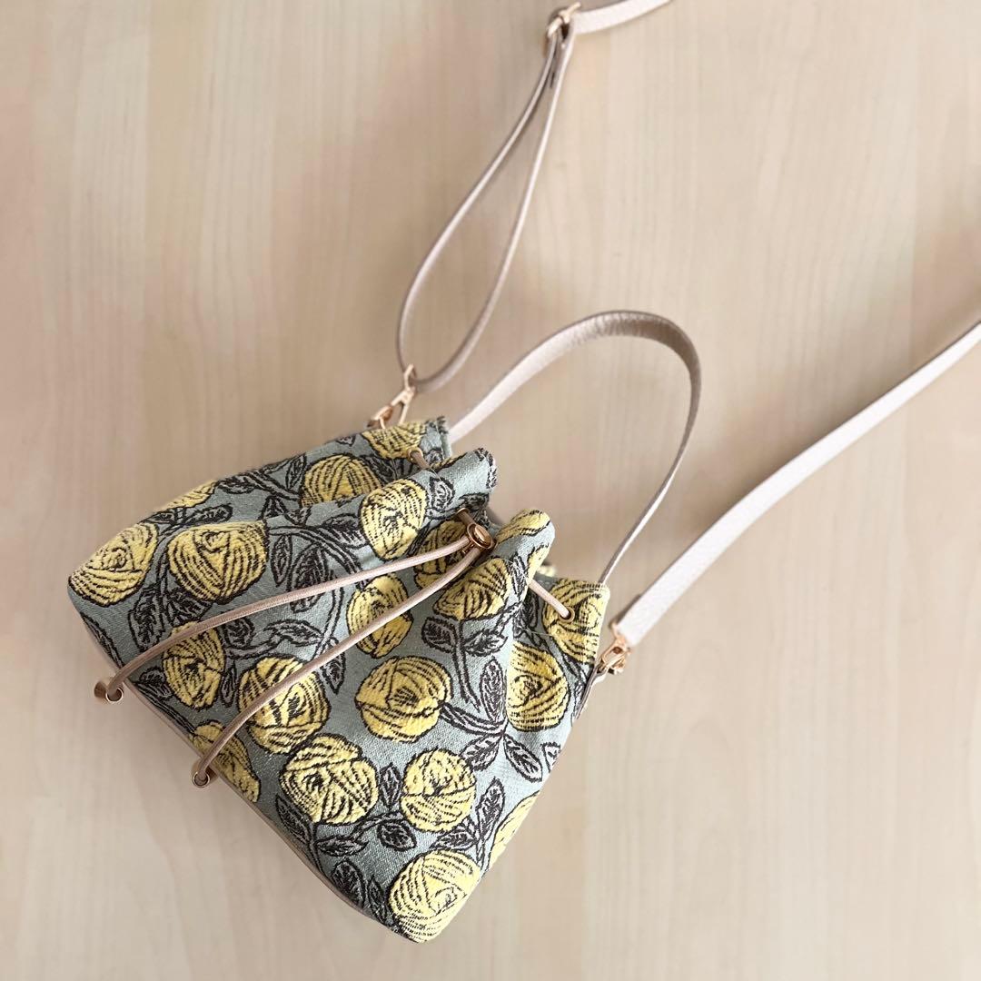 オーダー　巾着&ショルダーバッグ　ミナペルホネンrosy