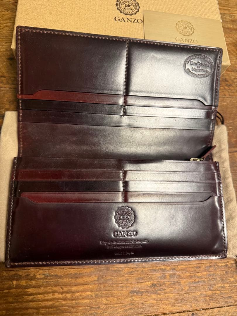 GANZO シェルコードバンSHELL CORDOVAN 2小銭入れホーウィン