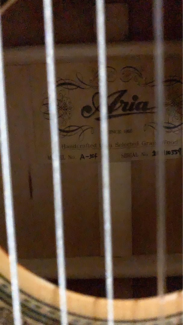 ベ*ー様 ARIA 【ハードケース付】フラメンコ　クラシックギターA50F