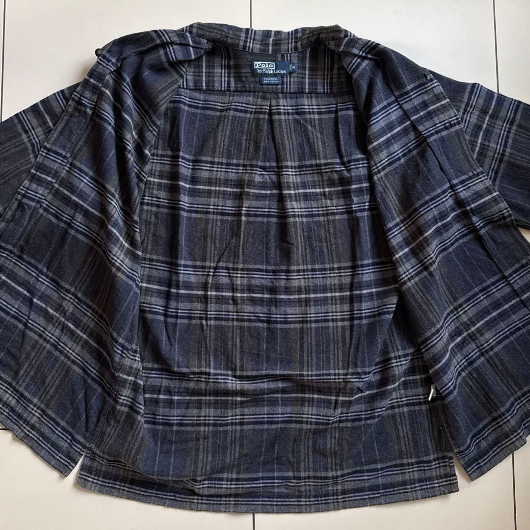 90s ポロラルフローレン CALDWELL 開襟チェックシャツ vintage
