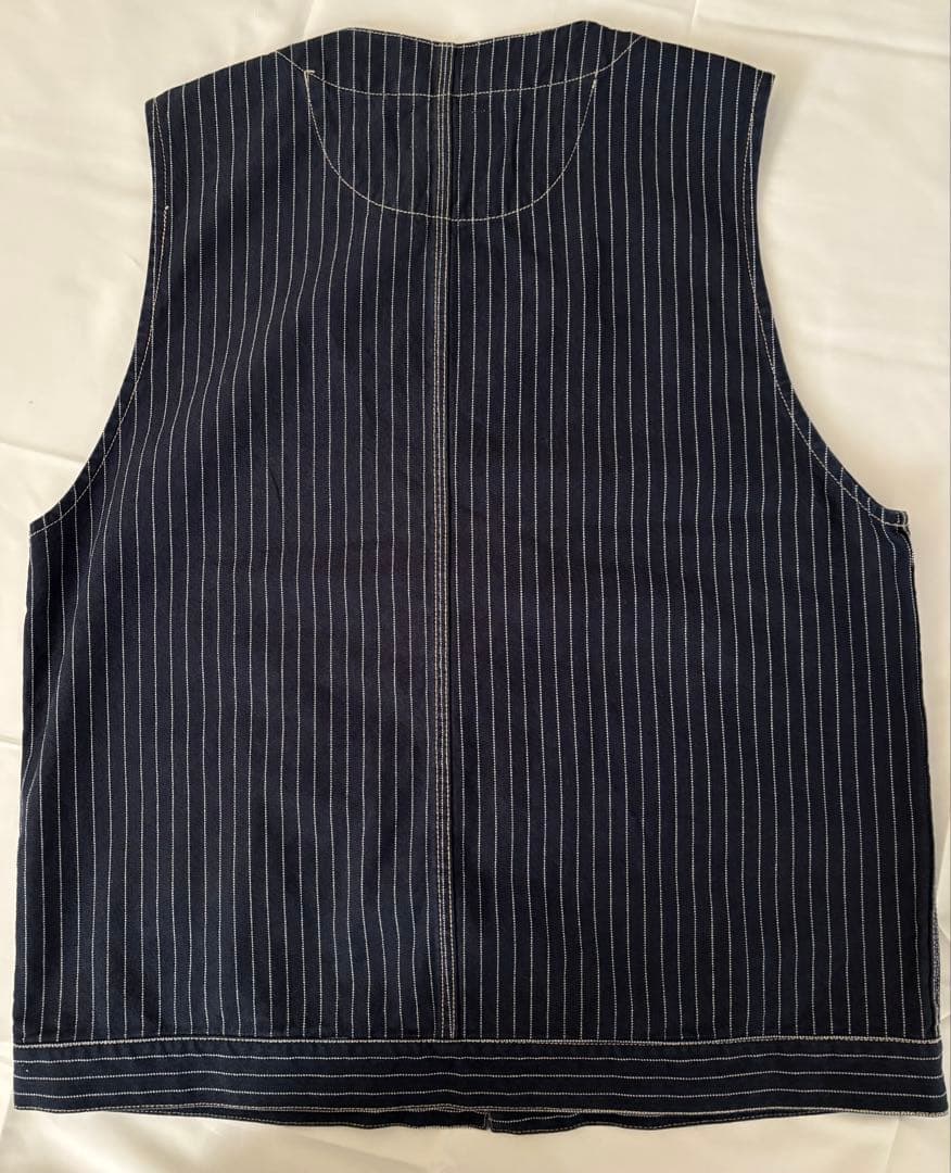 Schott ショット オールドヒッコリー デニムベスト XL ピンストライプ