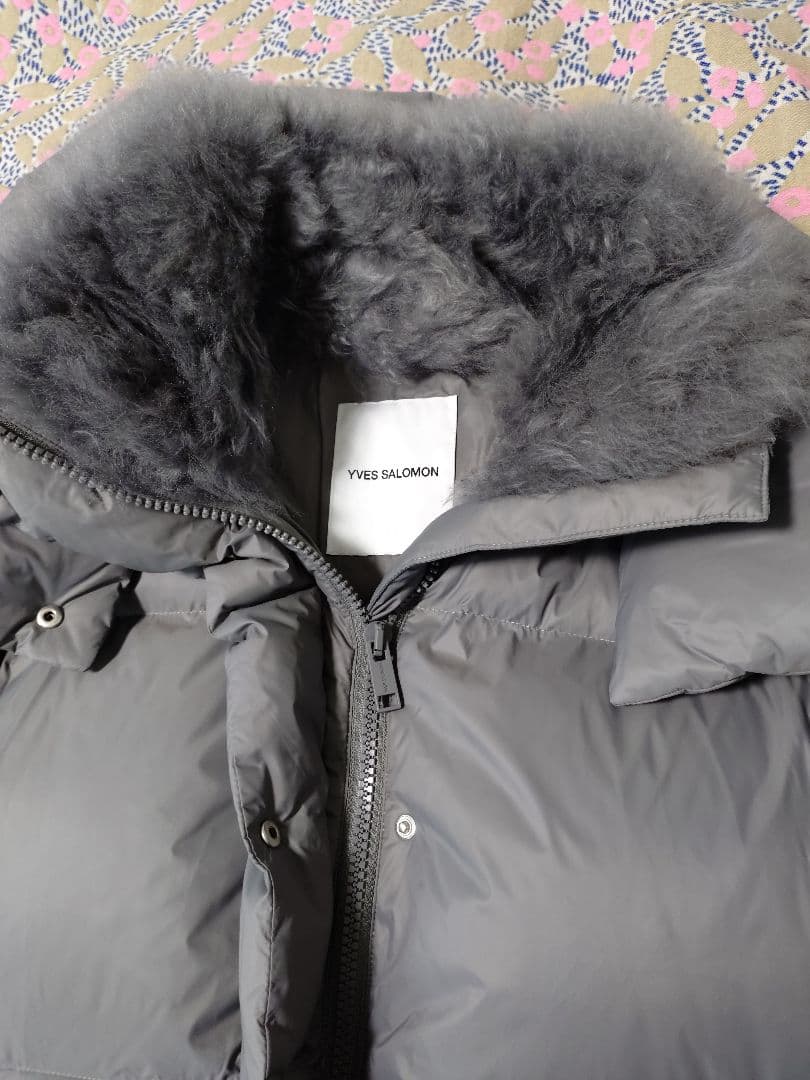 ソ*マ様 新品 yves salomon イヴサロモン ダウン グレー