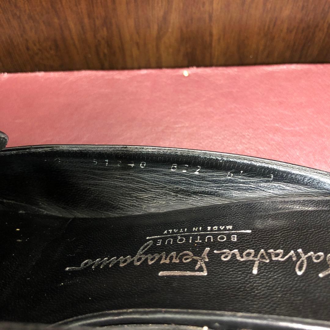 サンダル　ミュール　サルヴァトーレフェラガモ　24cm　レザー黒