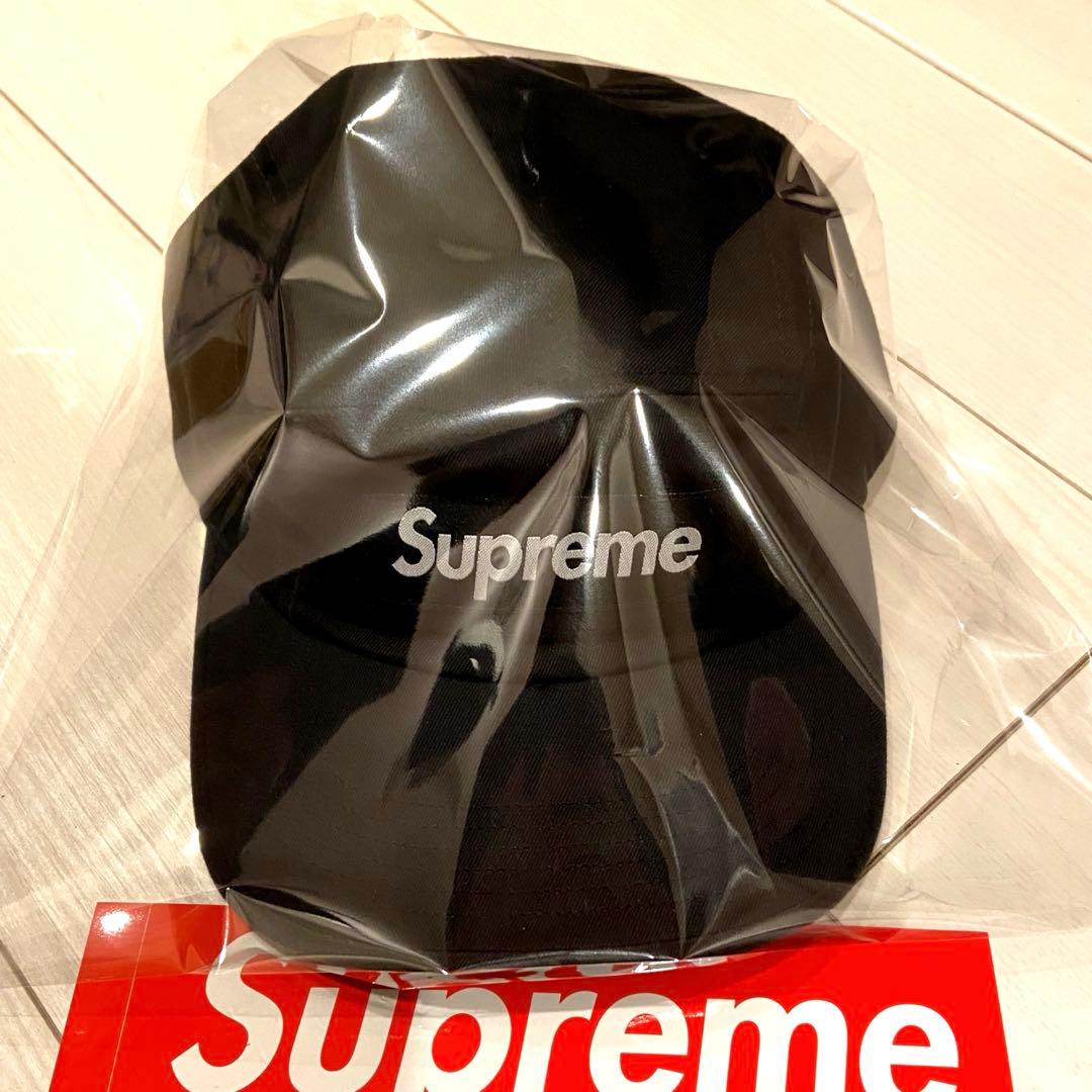 新品 Supreme Washed Chino Twill Camp Cap 黒