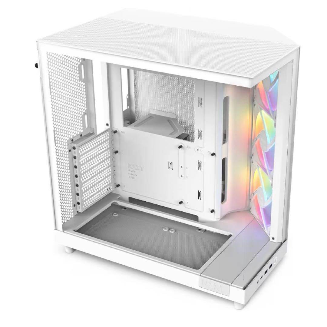 NZXT H6 Flow RGB White ATX PCケース