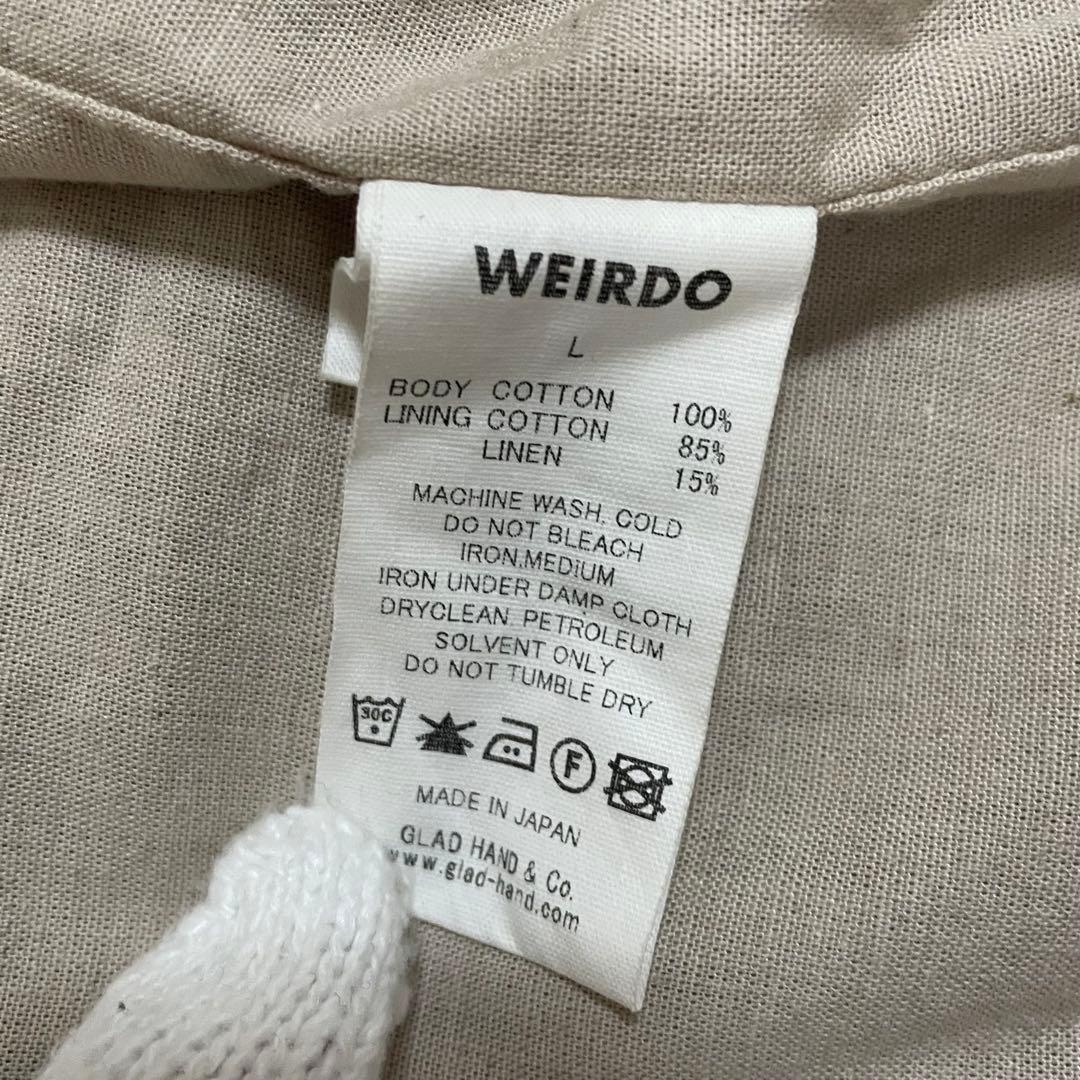 GLAD HAND WEIRDO 刺繍パッチ ベスト カーキ Lサイズ