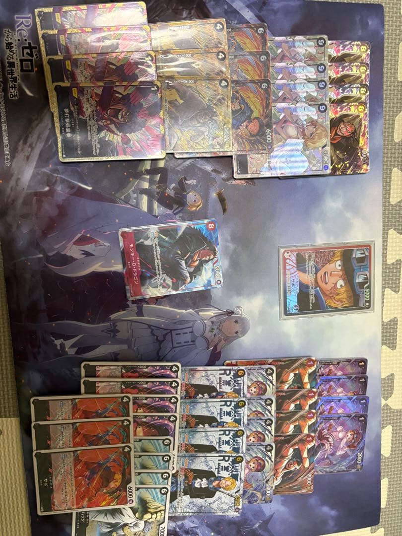 ワンピース カードゲーム 赤黒サボデッキパーツ　パラレル多数