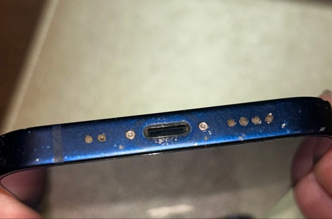 Apple iPhone 12 miniブルー 本体（カメラ故障）