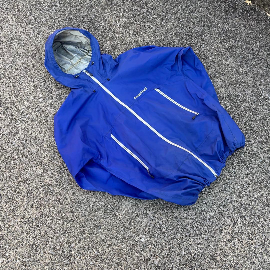 montbell モンベル ナイロンシェル マウンテンパーカー ドローコード付き