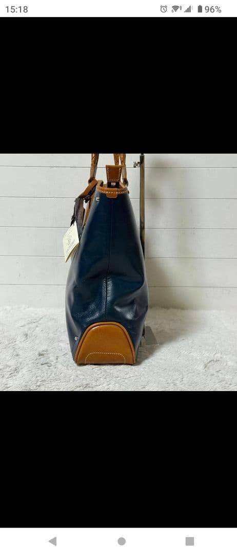 未使用✨キーファーノイ★Ciao チャオ★レザー★トートバッグ★ネイビー