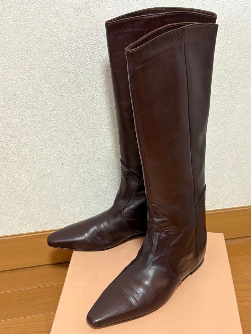 美品✨CORSO ROMA, 9 ロングブーツ　ブラウン39