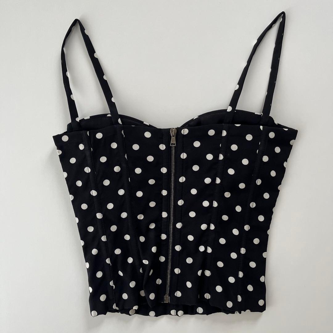 トップス DOLCE&GABBANA Polka Dot Corset Camisole