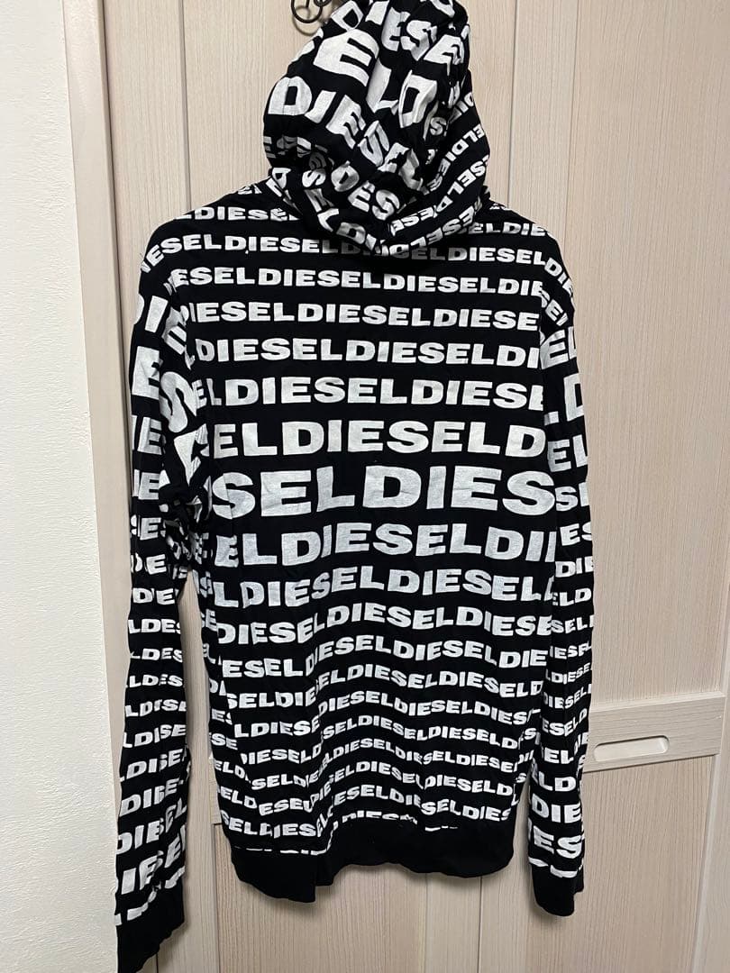 DIESEL ロゴプリント フード付きトレーナー・ジョガーパンツセット