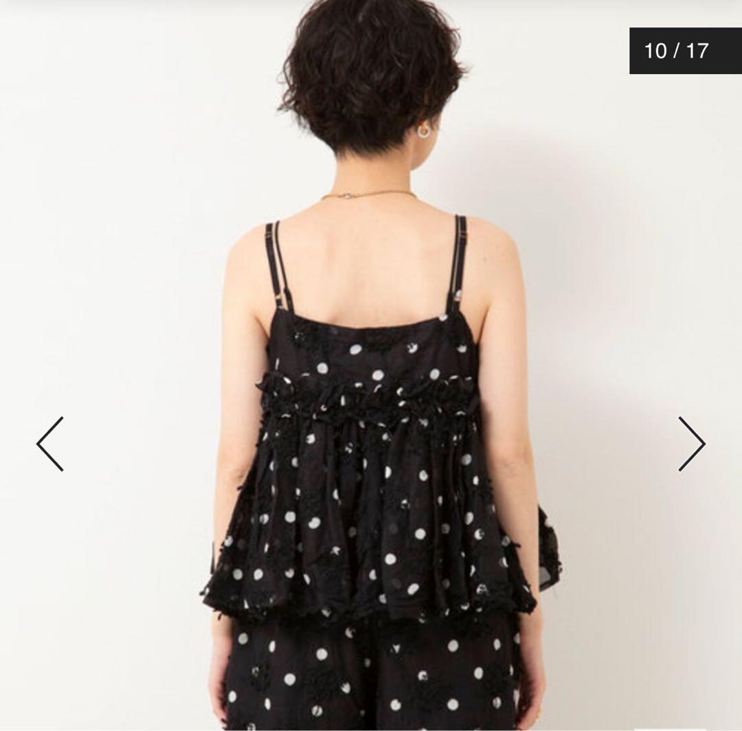 crinkle crinkle crinkle 3D ドット キャミソール