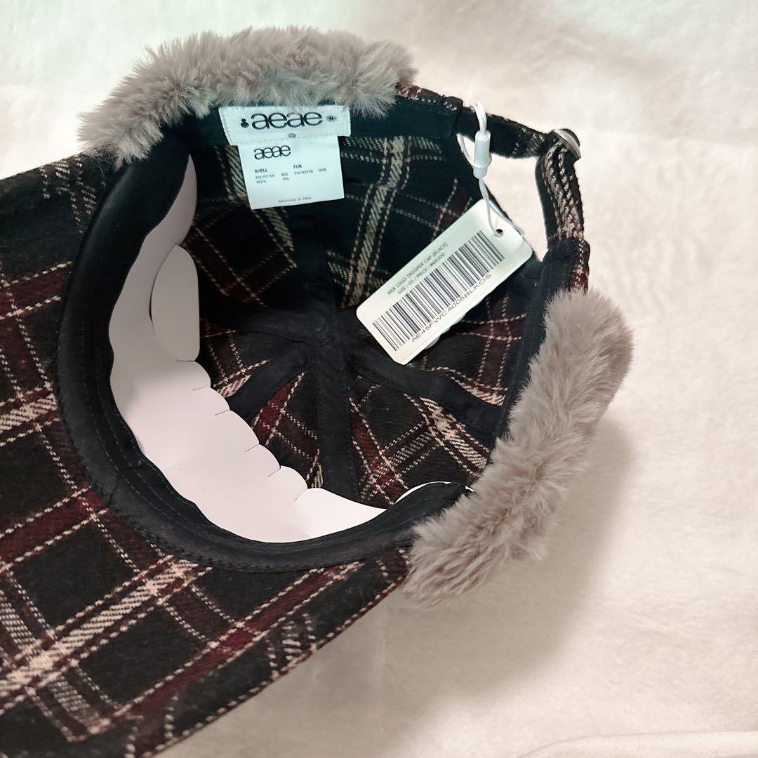 新品未使用☆aeae WEB LOGO TROOPER CAP ブラック