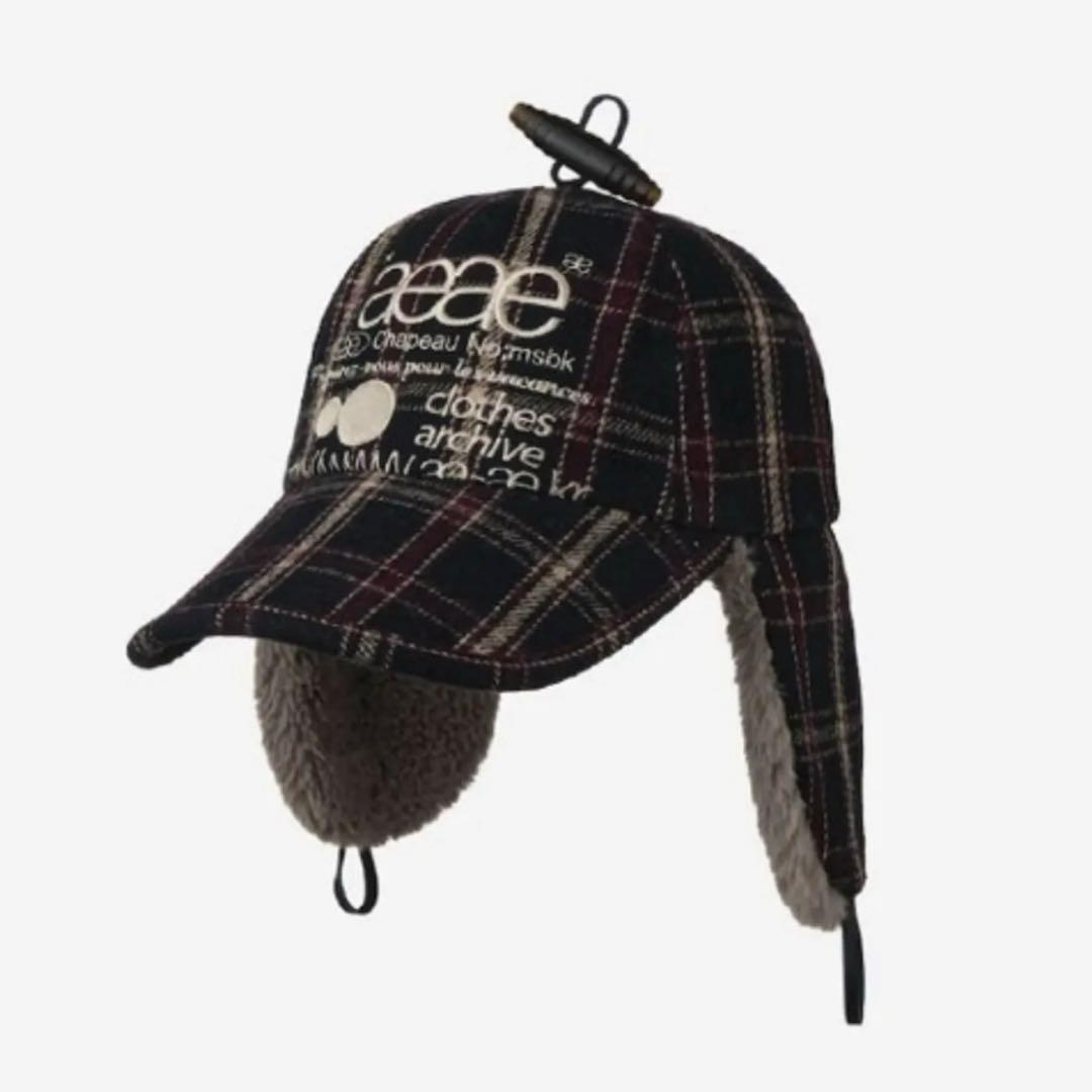新品未使用☆aeae WEB LOGO TROOPER CAP ブラック