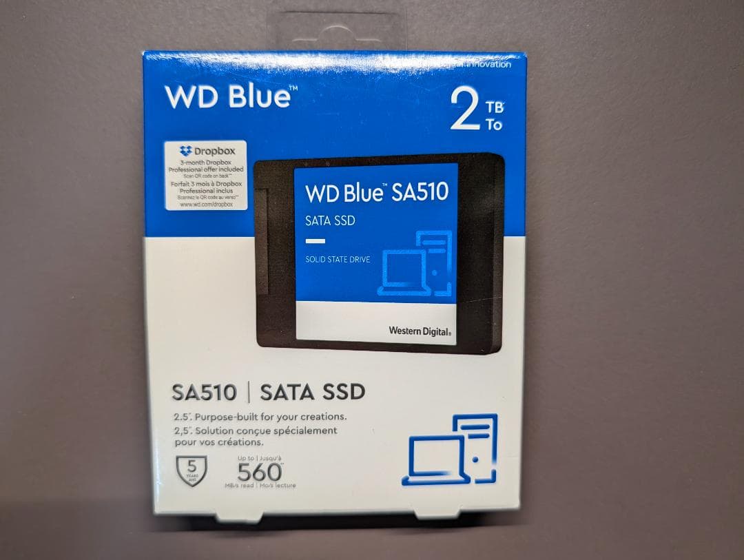 【新品】Western Digital SSD 2TB 2.5インチ