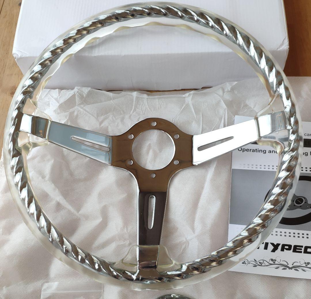 新品・現品限り! アクリル ツイスト ステアリング ② MOMO ピッチ70