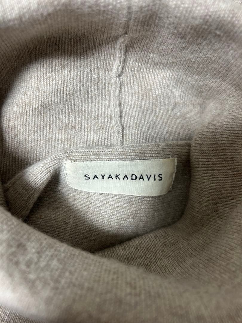 サヤカデイヴィス SAYAKADAVIS ウール　カシミヤ　タートルネック