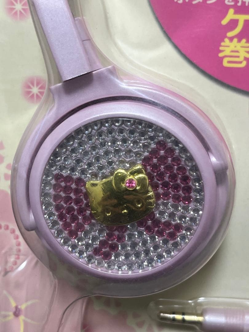 ハローキティ　ヘッドホン　キラデコ ヘッドフォン　希少