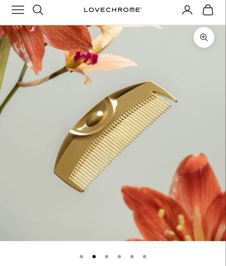 新品、未使用　LOVECHROME ゴールドコーム K246GP ケース付き