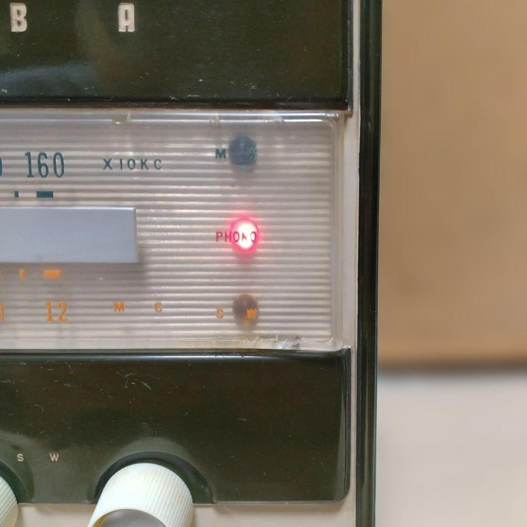 昭和レトロマツダラジオうぐいすQS TOSHIBA5UD-241型真空管ラジオ