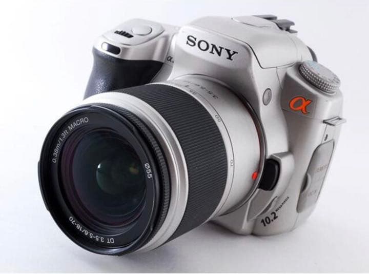 【美品】SONY 一眼レフ α250 グレーカラー