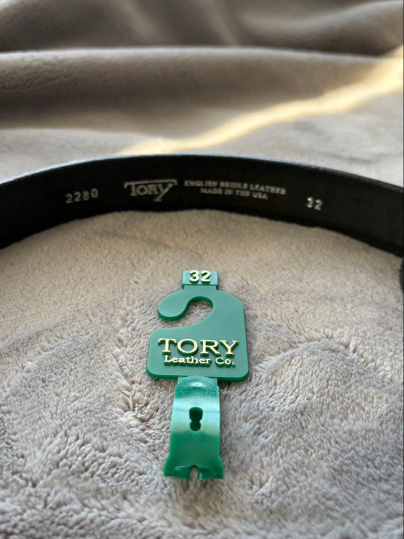 TORY LEATHER/トリーレザーニッケル フーフピックベルト サイズ32
