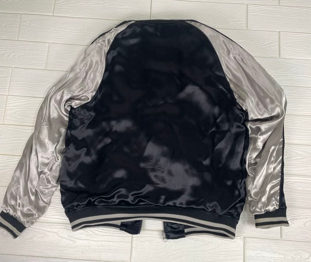 絡繰魂 粋 スカジャン 龍 鳳凰 リバーシブル 和柄 ビッグサイズ XL