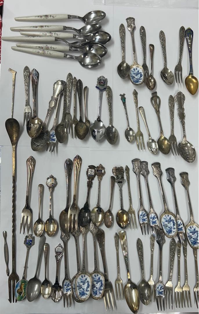 ST-27 ヴィンテージ/アンティーク/スプーン/フォークお箸まとめ売り/82本