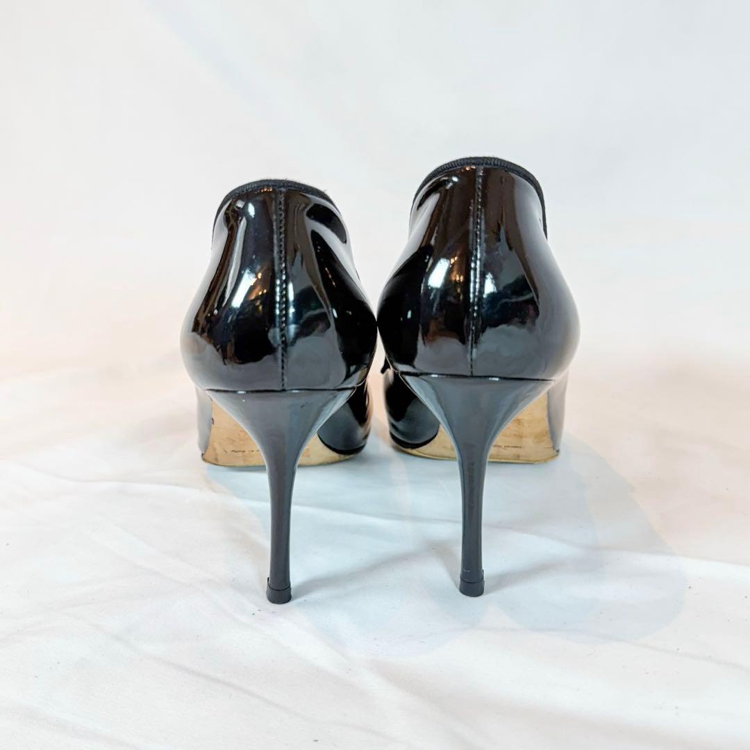 【美品】マノロブラニク パテント メリージェーン 黒 39