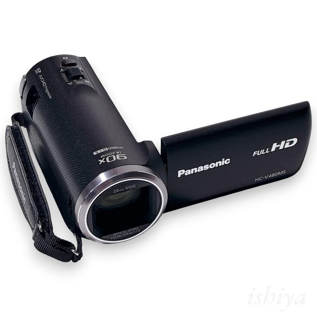 【美品・動作確認済】パナソニック HC-V480MS ブラック ビデオカメラ