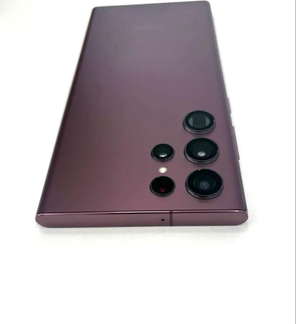 ① 美品　GALAXY S22 UItra バーガンディ　256GB