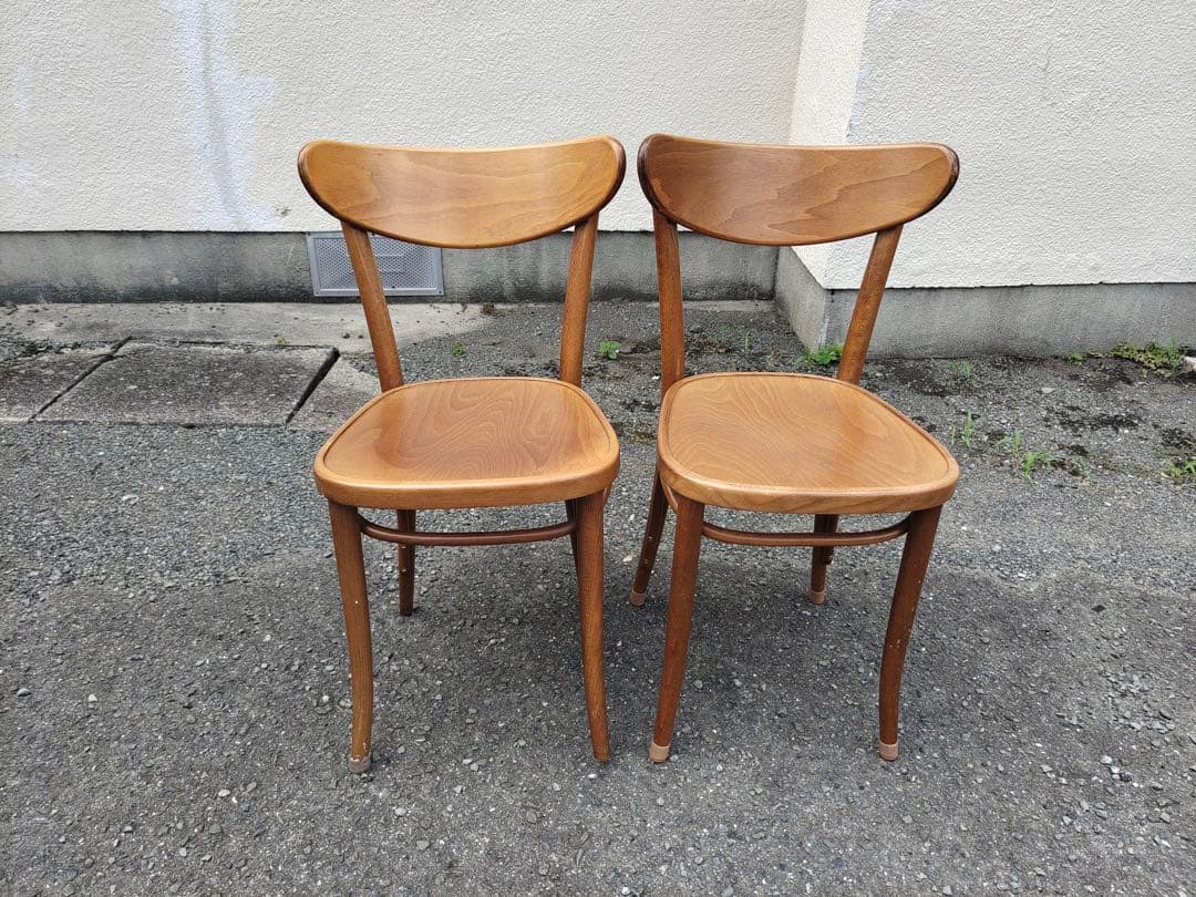 TON チェコ　椅子　曲木チェア　2脚セット