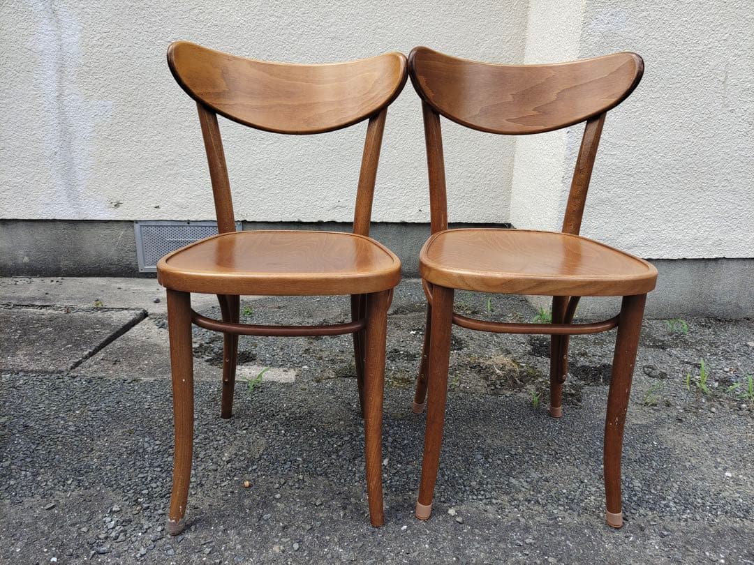 TON チェコ　椅子　曲木チェア　2脚セット
