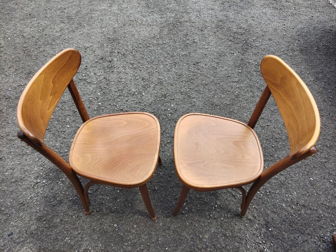 TON チェコ　椅子　曲木チェア　2脚セット