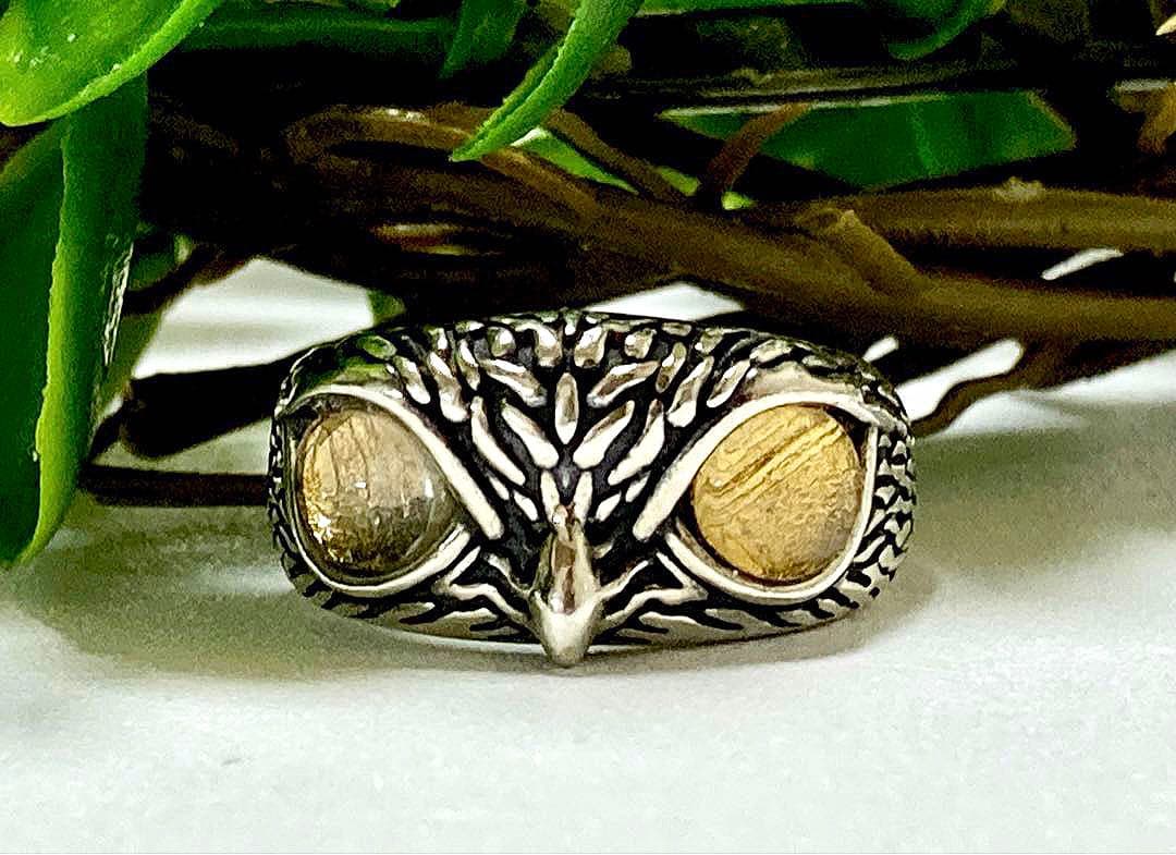 スマイル様　宇宙の彼方から舞い降りし奇跡の隕石　プレミアムギベオンフクロウリング