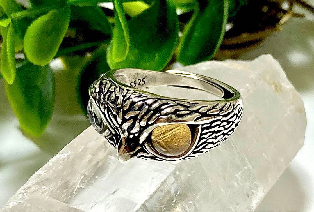 スマイル様　宇宙の彼方から舞い降りし奇跡の隕石　プレミアムギベオンフクロウリング