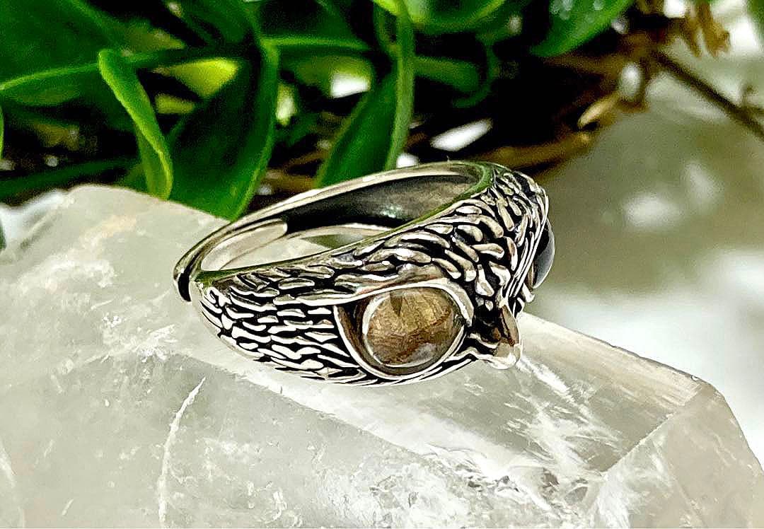 スマイル様　宇宙の彼方から舞い降りし奇跡の隕石　プレミアムギベオンフクロウリング