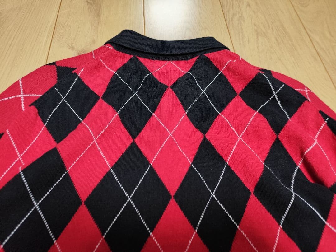 FRED PERRY M フレッドペリー ニット セーター アーガイル柄 ロゴ