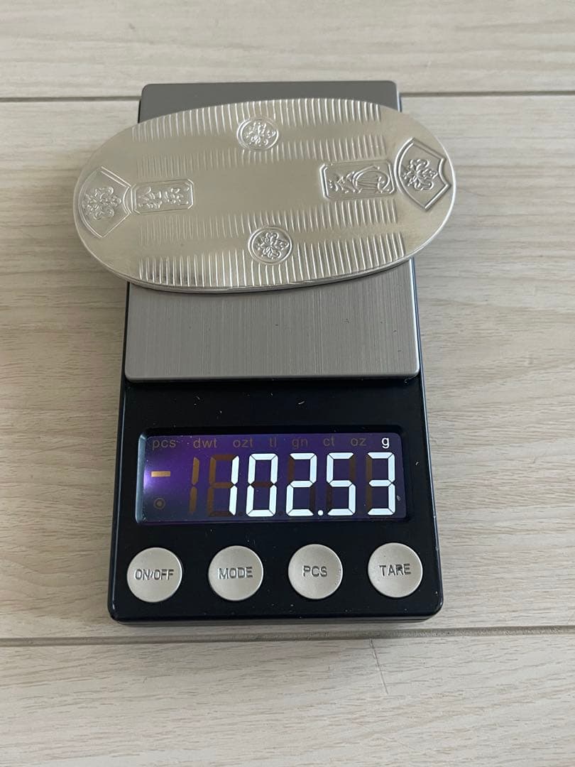 純銀　小判　造幣局 刻印あり　天保5判　木箱あり　102g