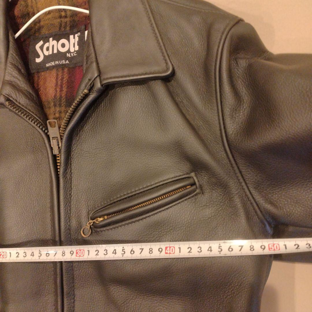 USA製　Schott 　廃盤　シングルライダースジャケット　レザージャケット