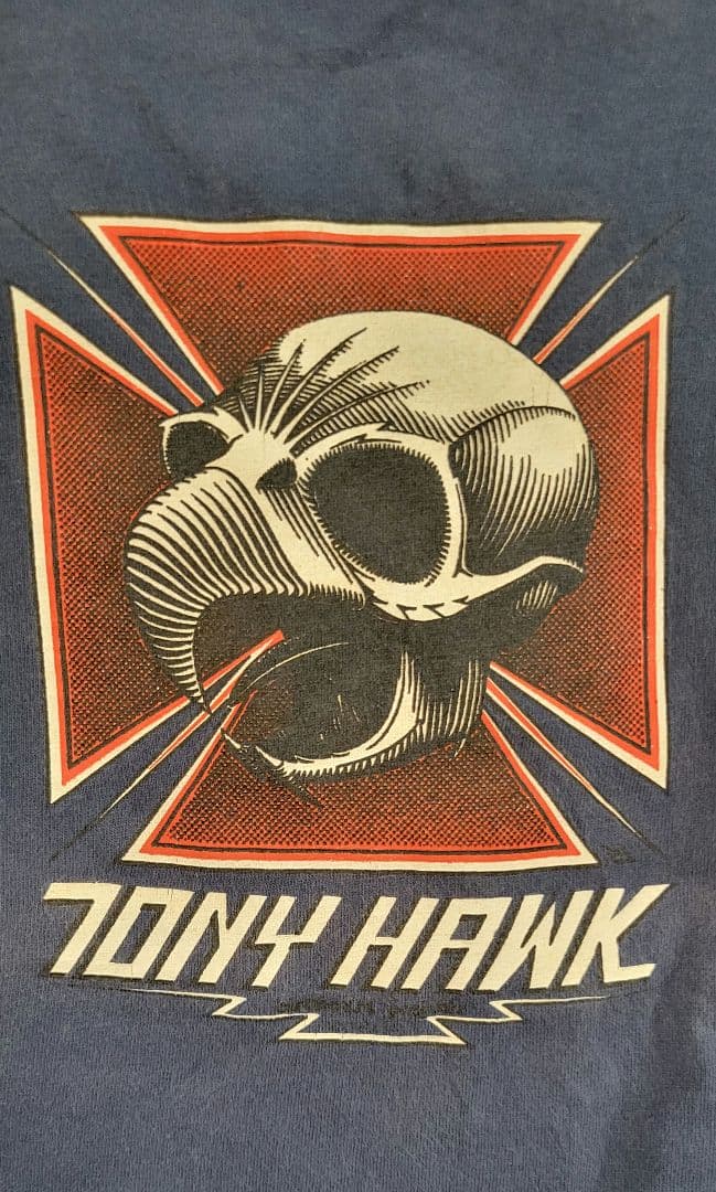 トニーホーク スカル Tシャツ M ネイビー　90s