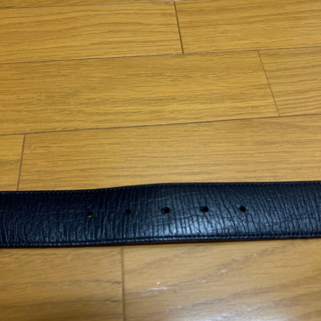 GUCCI グッチ シマ GGバックル レザー ベルト 85/34 114984