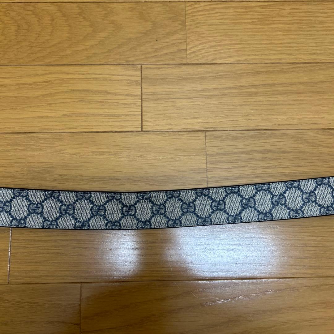 GUCCI グッチ シマ GGバックル レザー ベルト 85/34 114984