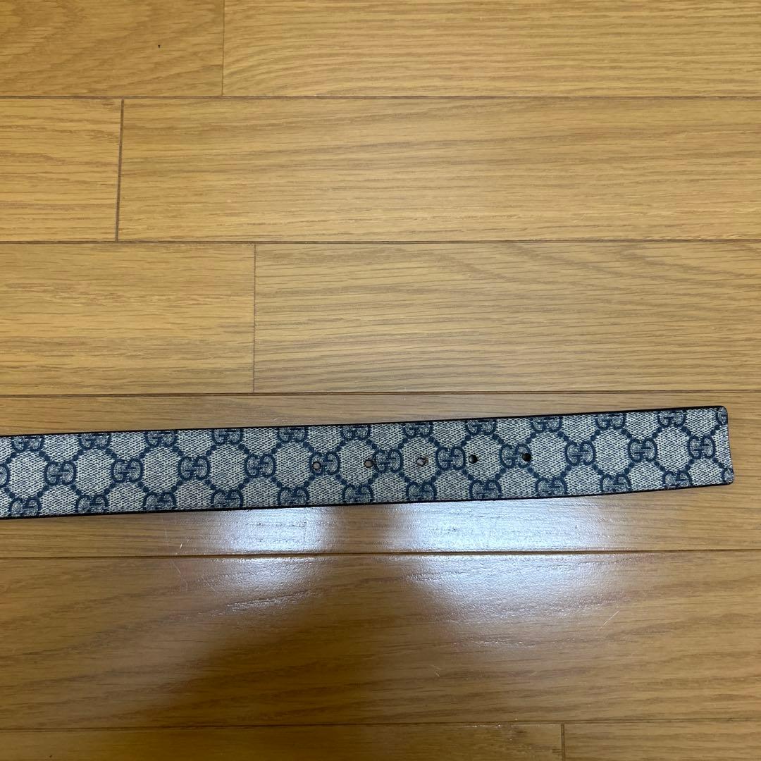 GUCCI グッチ シマ GGバックル レザー ベルト 85/34 114984