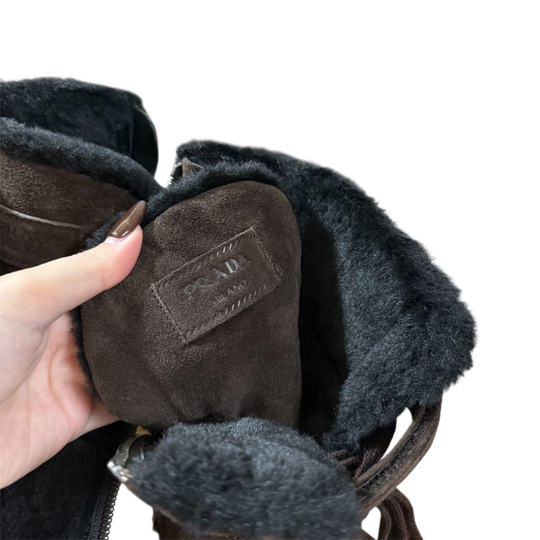 PRADA プラダ ハイブランド ブランド ブーツ 靴 スニーカー スエード