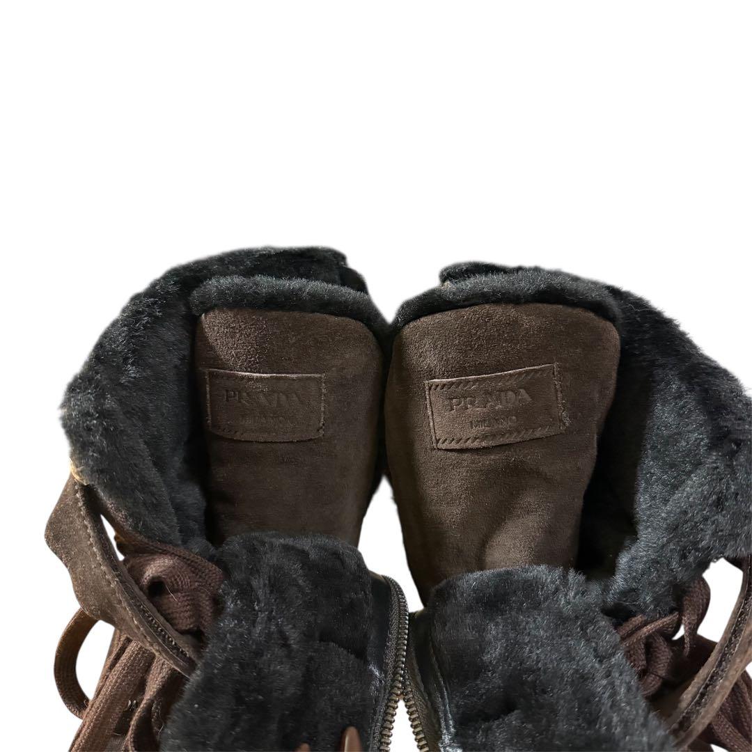 PRADA プラダ ハイブランド ブランド ブーツ 靴 スニーカー スエード