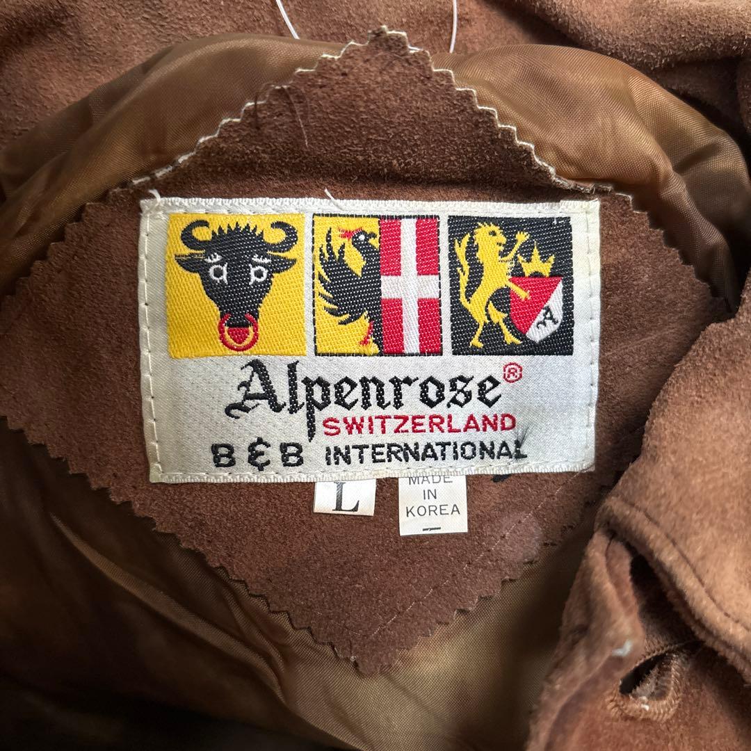 【90s】Alpenrose 3rd型 スウェード トラッカージャケット 本革