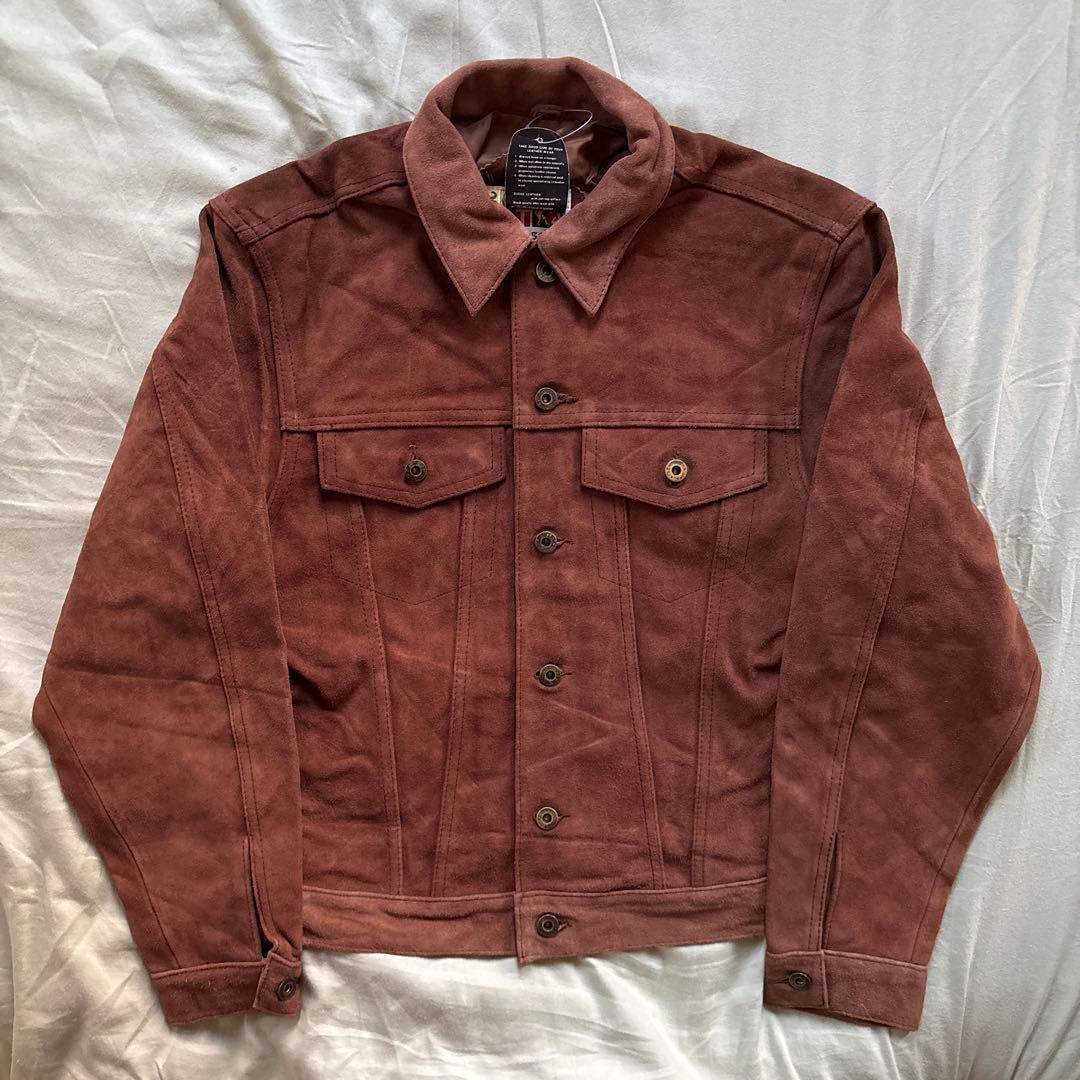 【90s】Alpenrose 3rd型 スウェード トラッカージャケット 本革